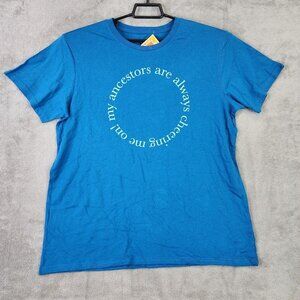 Unisex JZD Blue Ancestors Shirt Short Sleeve Latino Heritage Month Size XL